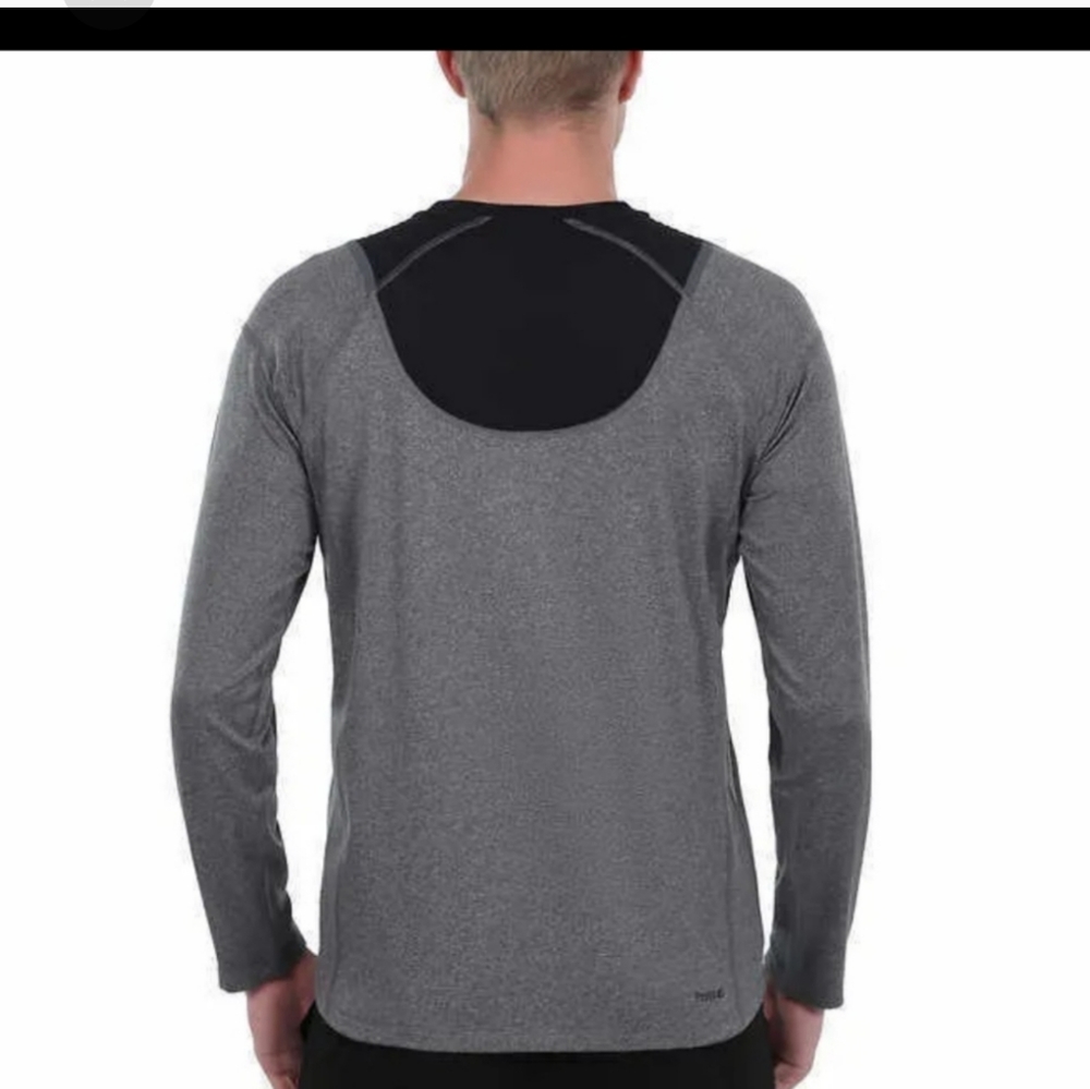 Spyder men's active long sleeve tee proweb microfleece t-shirt  … - Picture 2 of 6